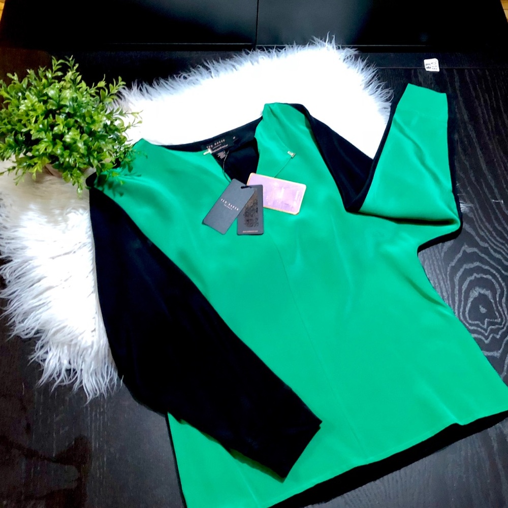 Ted Baker Silk Blouse🍀 no tags, pristine